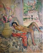 Nude portrait by Henri Lebasque, oil on canvas. Courtesy of The Athenaeum Henri Lebasque Prints